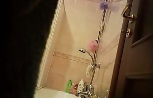 sexy Teen filmado no o chuveiro