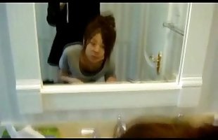 Coréen Adolescent gf Quickie Dans salle de bain